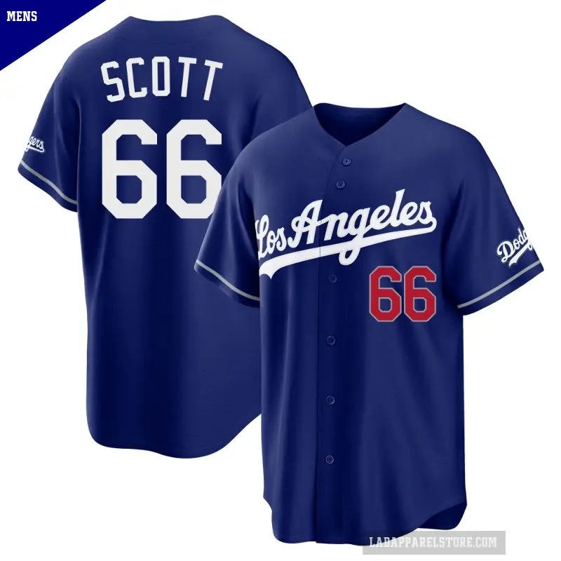 Men's No.66 Tanner Scott Los Angeles Dodgers Royal Limited Alternate Stadium Jersey
