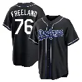 Youth No.76 Alex Freeland Los Angeles Dodgers Black Replica Fashion Out Jersey